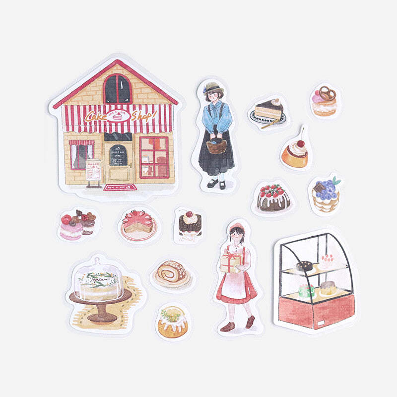 BGM Little Shop Sticker Flakes - Cake Shop BS-LS003