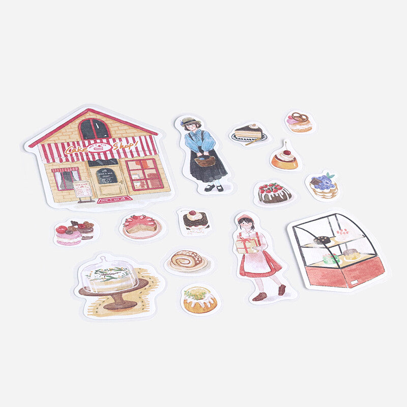 BGM Little Shop Sticker Flakes - Cake Shop BS-LS003