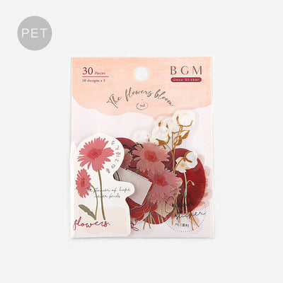 BGM The Flowers Bloom Clear Sticker Flakes - Red BS-PF013