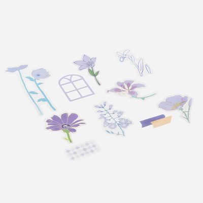 BGM The Flowers Bloom Clear Sticker Flakes - Purple BS-PF014
