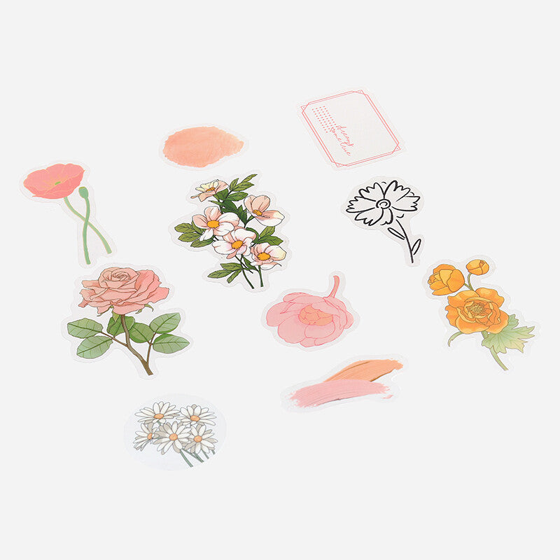 BGM The Flowers Bloom Clear Sticker Flakes - Orange BS-PF016
