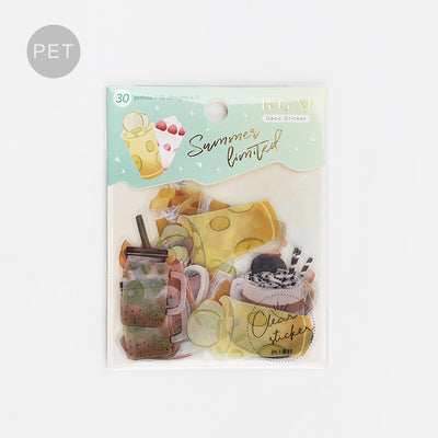 BGM Summer Limited Edition Clear Sticker Flakes - Drinks BS-PFLS001