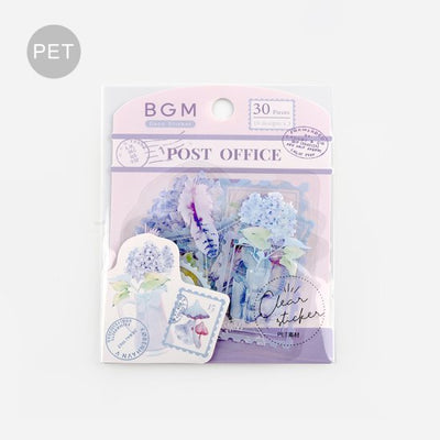 BGM Garden Post Office Clear Sticker Flakes - Lavender BS-PFT005