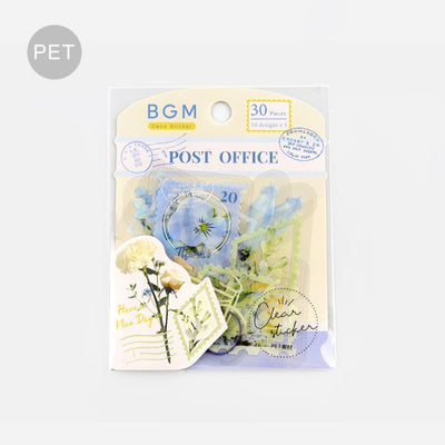 BGM Garden Post Office Clear Sticker Flakes - Flower BS-PFT007