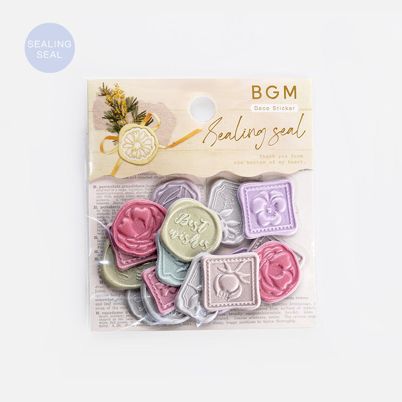 BGM Sealing Seal Sticker Flakes - Flower BS-SS004