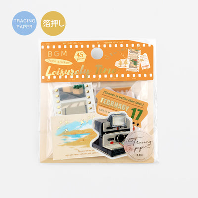 BGM Leisure Time Sticker Flakes - Yellow BS-TFN003