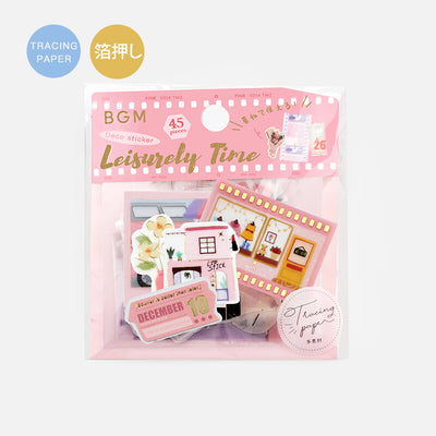 BGM Leisure Time Sticker Flakes - Pink BS-TFN005