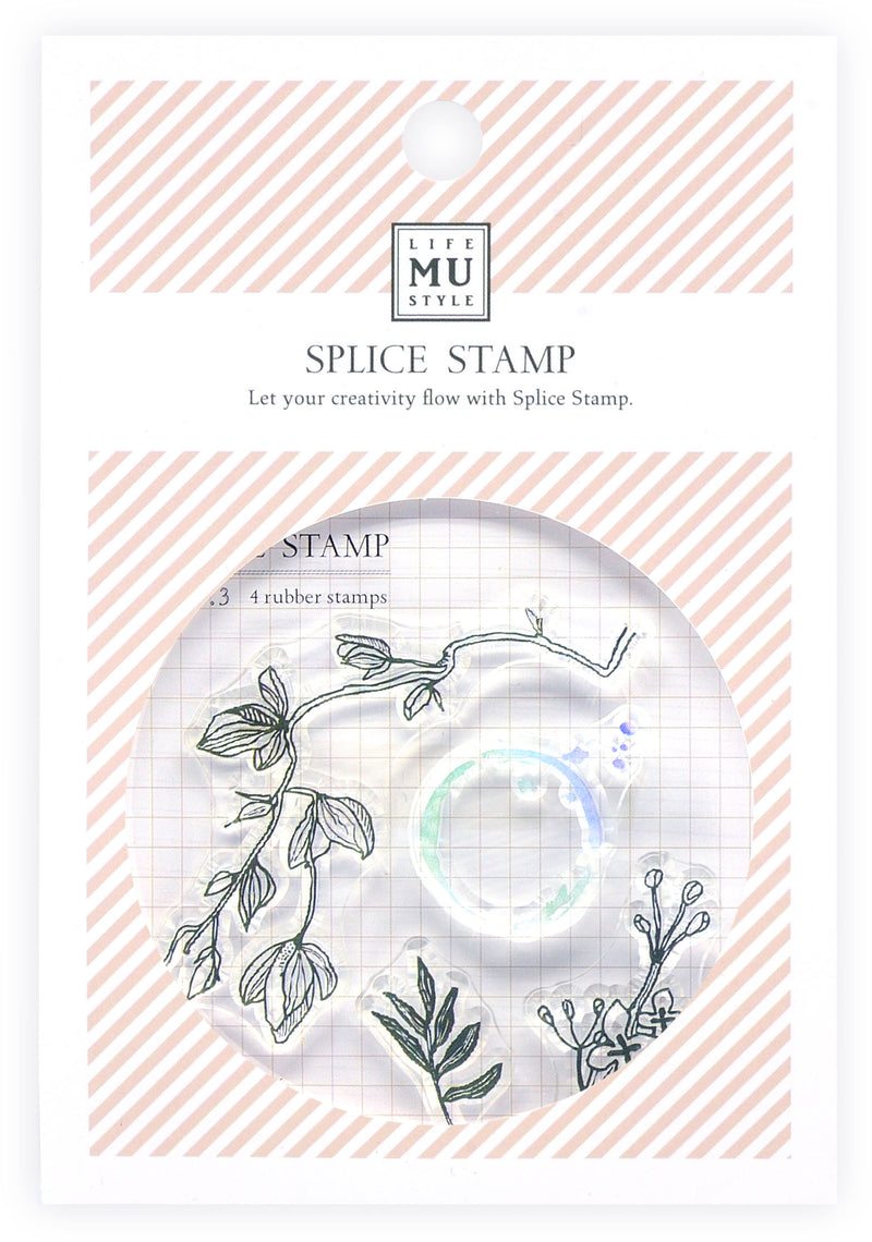 MU floral clear stamp set 