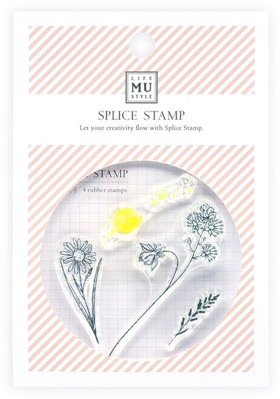 MU floral clear stamp set #4 BSS-001004
