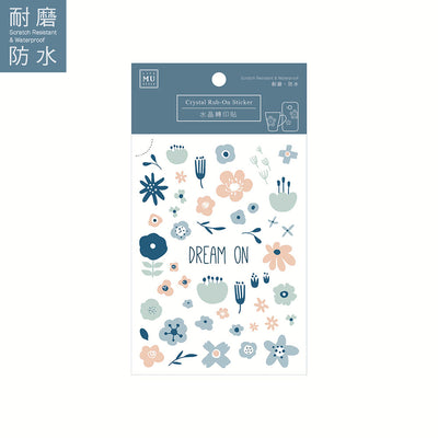 MU crystal rub-on sticker #8 CRO-008
