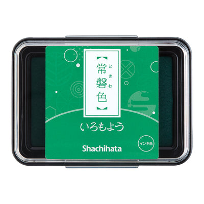 Shachihata Iromoyo Ink Pad - Evergreen (常磐色) HAC-1-G