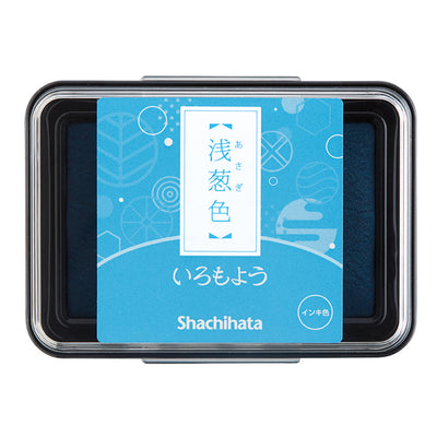 Shachihata Iromoyo Ink Pad - Light Blue (浅葱色) HAC-1-TQ
