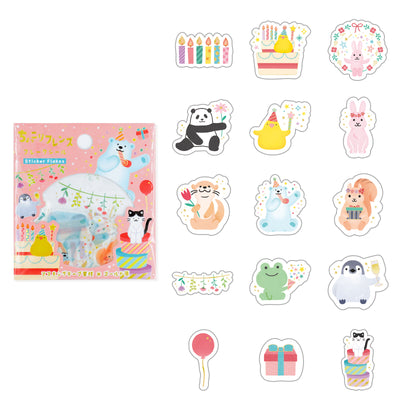 World Craft Gold Foil Washi Sticker Flakes - Party HYFS-003