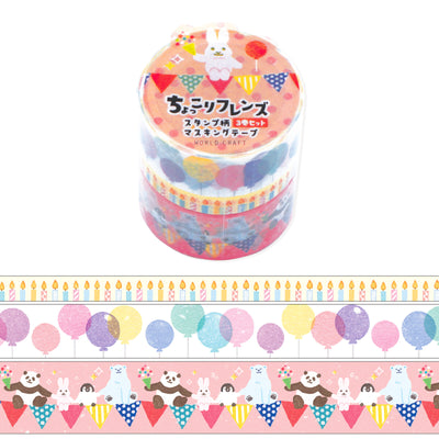 World Craft Washi Tape Set - Party HYMT-003