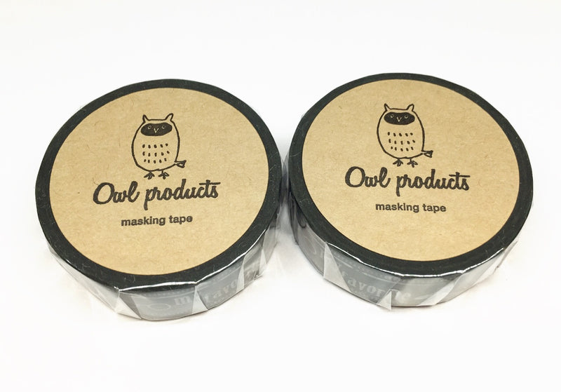 Green Flash Owl Products - Chalk art washi tape OW-056