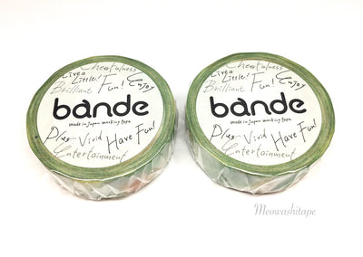 Bande - Green feather washi tape BDA038