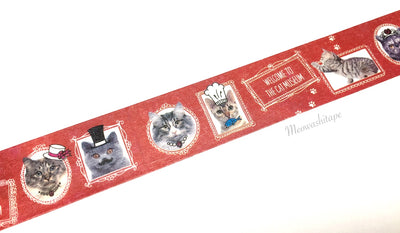 Bande - Red cat museum washi tape BDA048