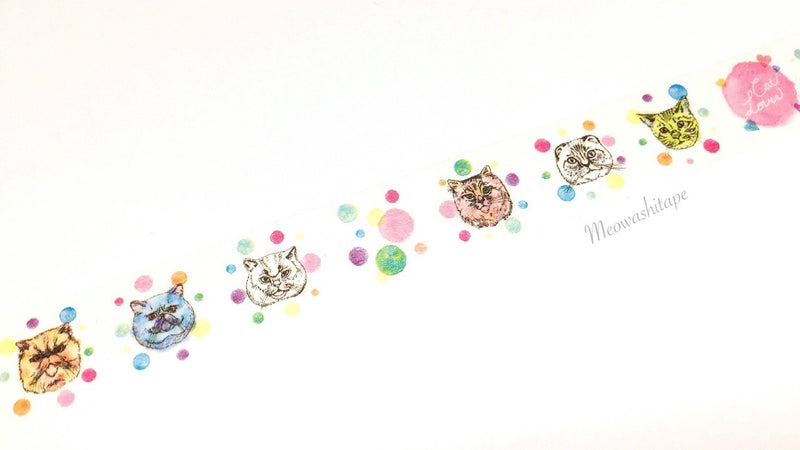 Bande - Cat face washi tape BDA051