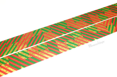 Kamoi mt X'mas - Gold foil Christmas pattern washi tape