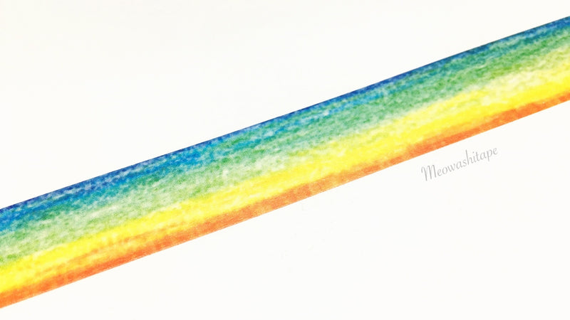 Rink color collection - Crayon rainbow washi tape