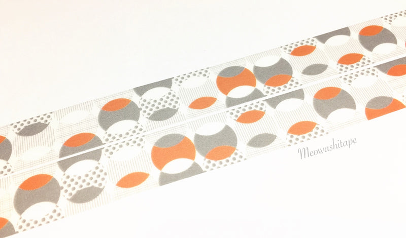 Kamoi mt deco 2017ss - Overlapped dot orange washi tape