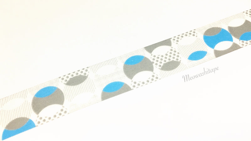 Kamoi mt deco 2017ss - Overlapped dot blue washi tape