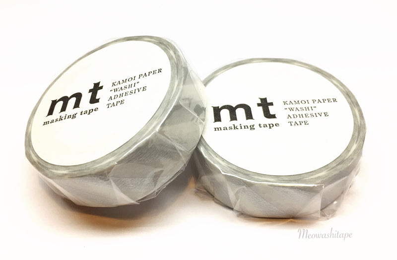 Kamoi mt deco 2017ss - stripe silver 2 washi tape
