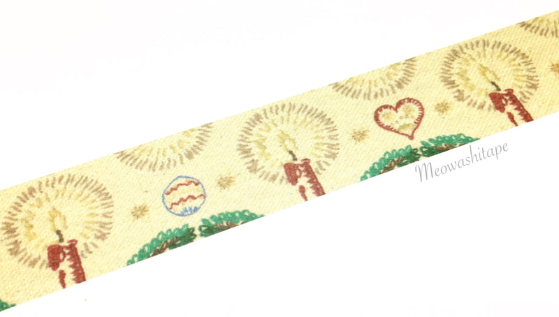 Sunny Sunday - Christmas embroidery mustard washi tape