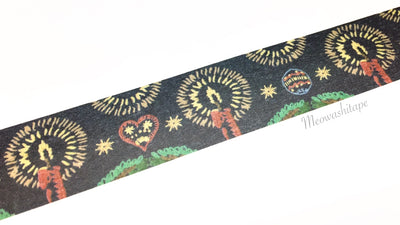 Sunny Sunday - Christmas embroidery navy washi tape