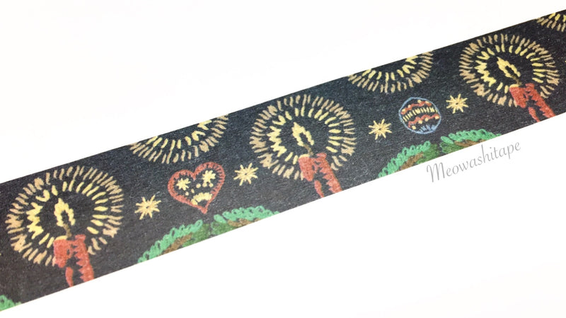 Sunny Sunday - Christmas embroidery navy washi tape