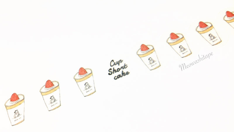 Round Top x Hirano Toshiyuki - Cup shortcake die cut washi tape