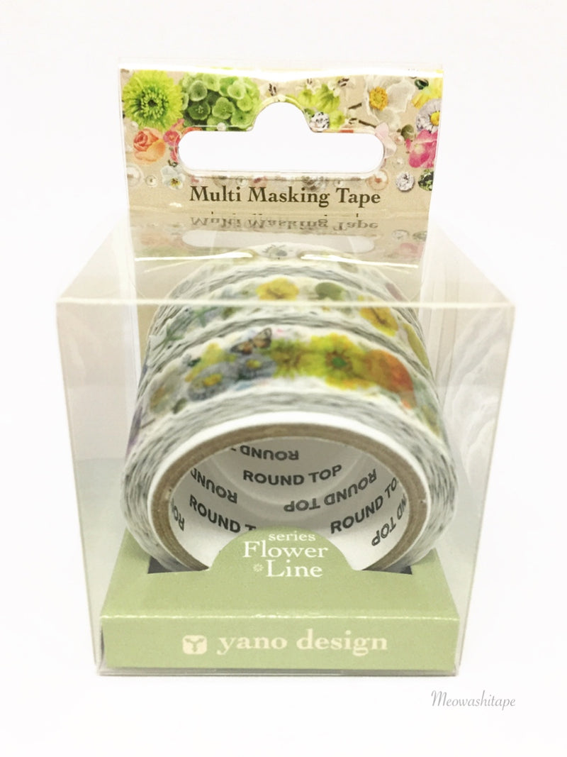 Round Top yano design - Shell & pastel washi tape set