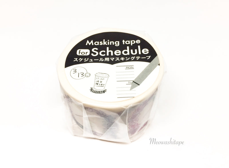 World craft washi tape for schedule - Floral date