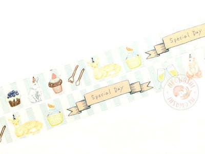 Green Flash chobit wit - Home party washi tape CW-127