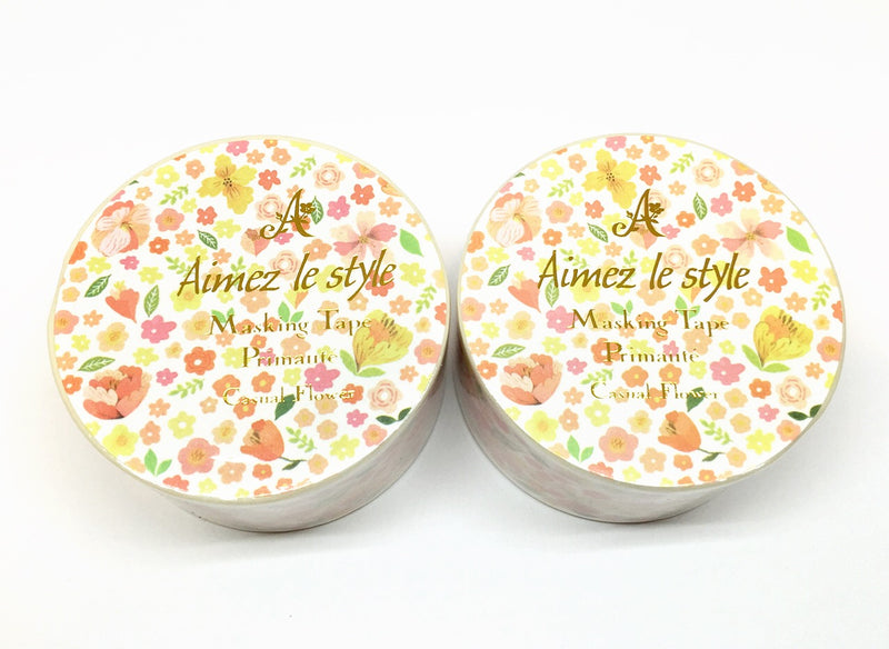 Aimez le style middle - Casual flower washi tape E04772