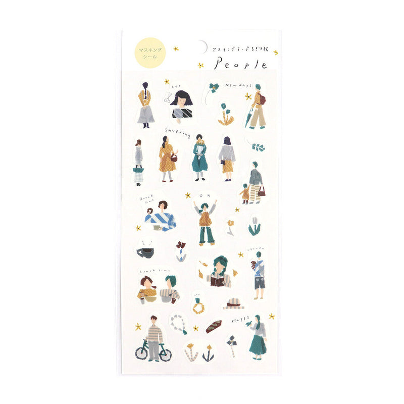 SAIEN x Miki Tamura Washi Sticker - People J-264