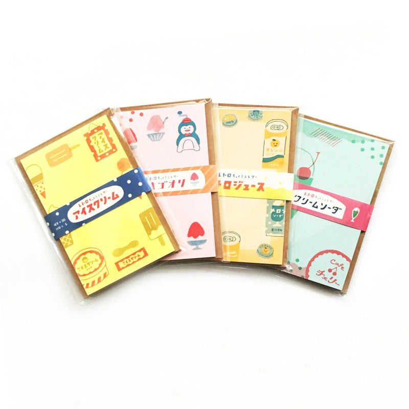 Furukawashiko Summer Limited Edition Mini Letter Set - Retro Ice Cream