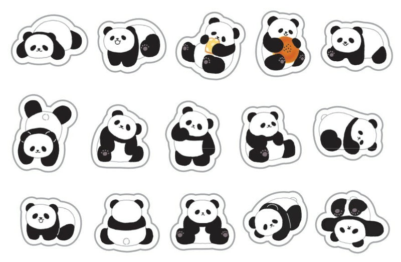 World Craft Panda Washi Sticker Flakes MRFS-003