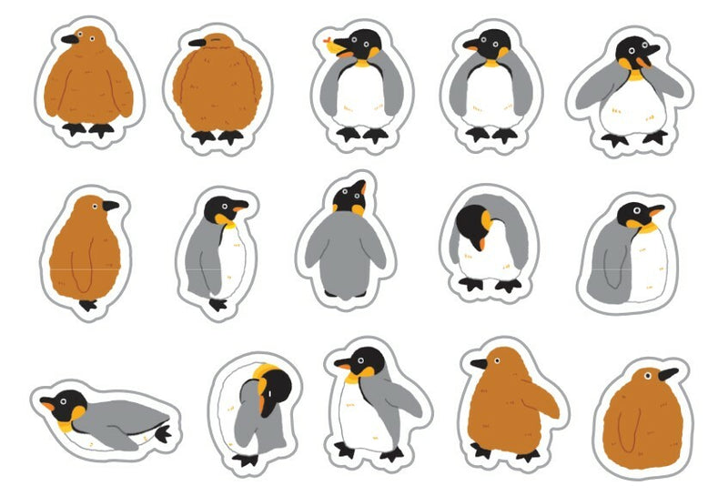 World Craft Penguin Washi Sticker Flakes MRFS-007
