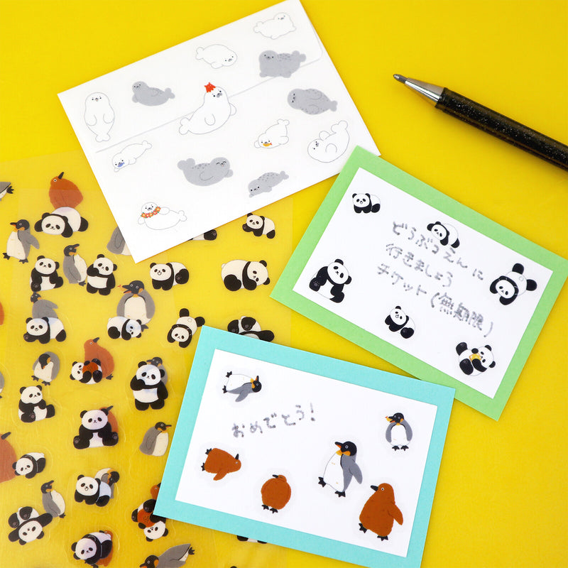 World Craft Panda Clear Sticker