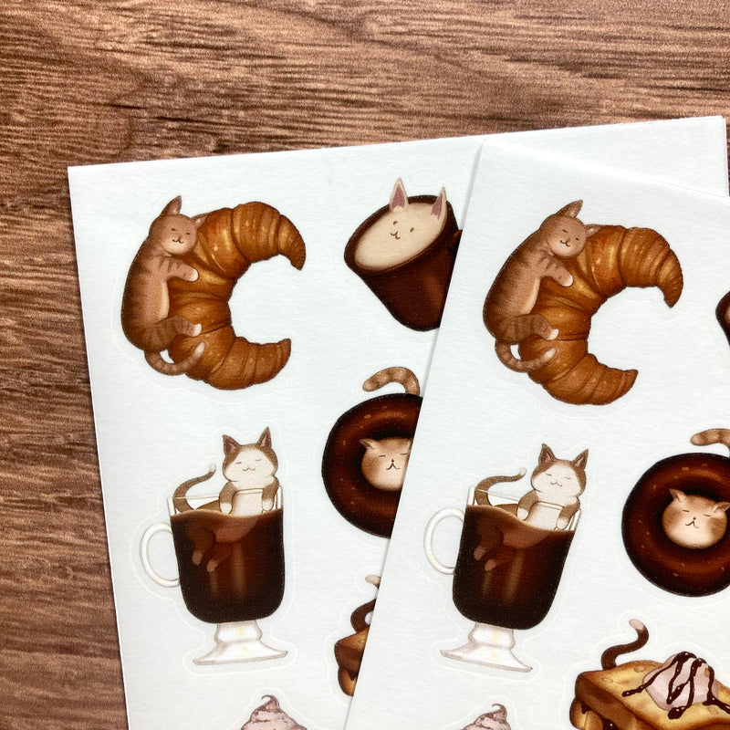Meowashi Studio - Cat Cafe Washi Sticker Sheet