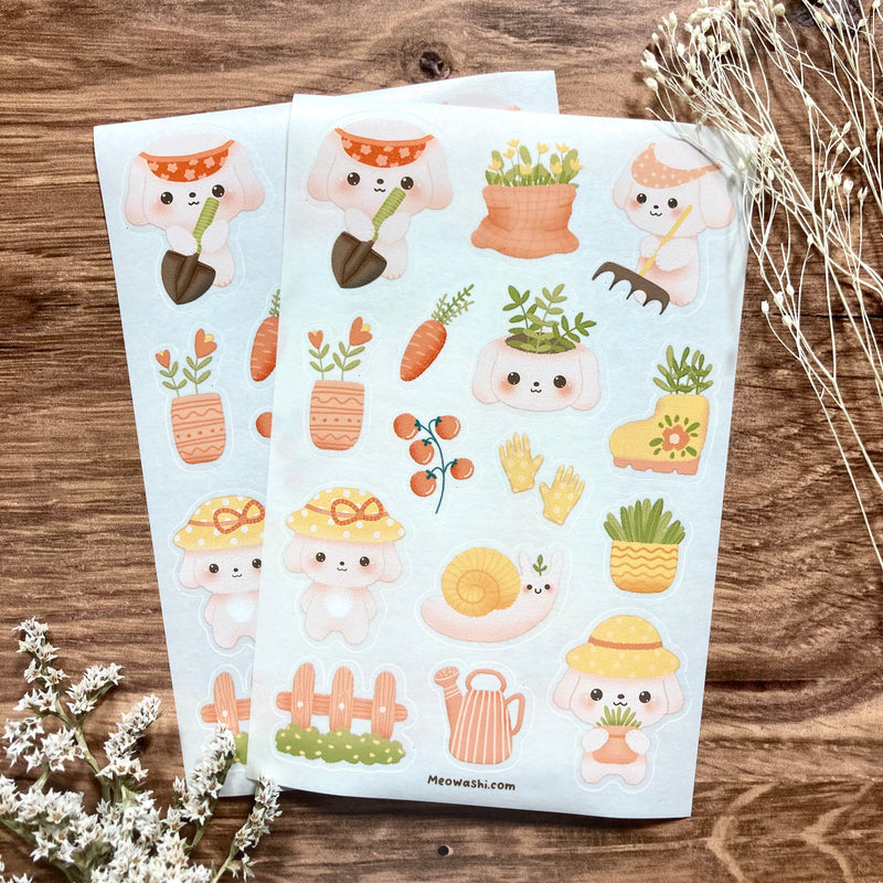 Meowashi Studio - Gardening Washi Sticker Sheet