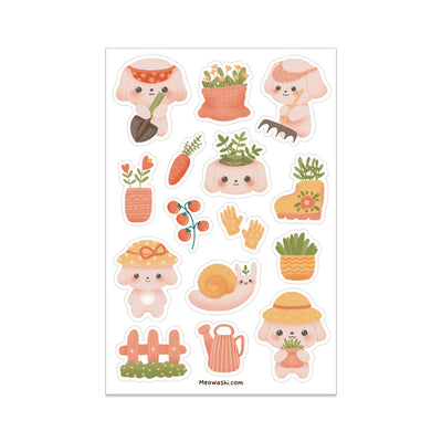 Meowashi Studio - Gardening Washi Sticker Sheet