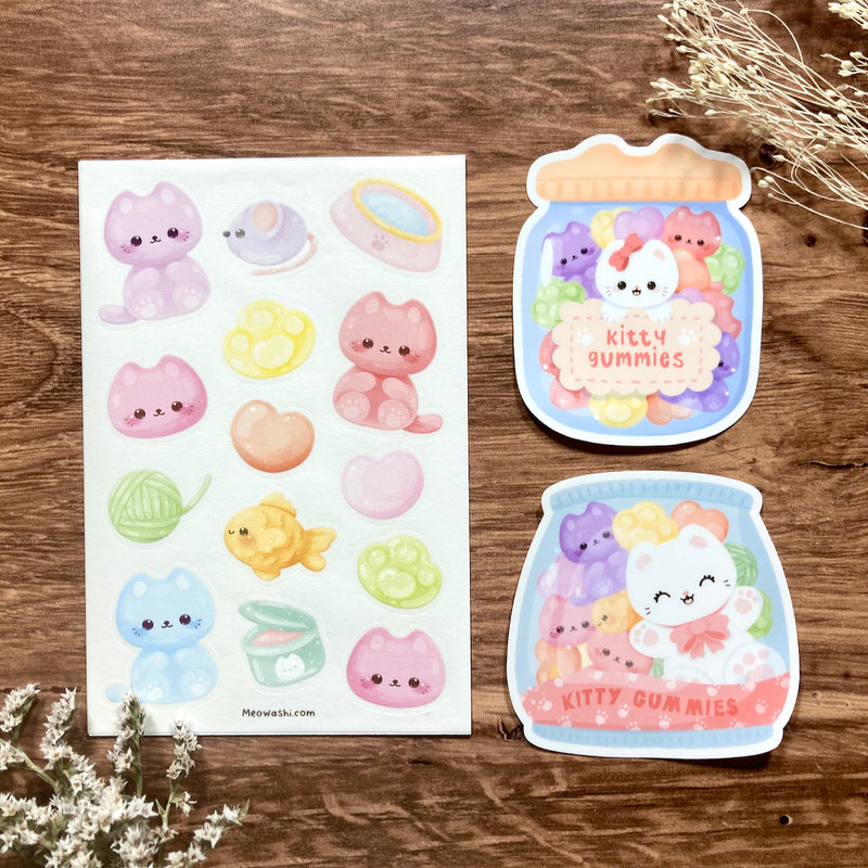 Meowashi Studio - Gummy Cat Sticker 