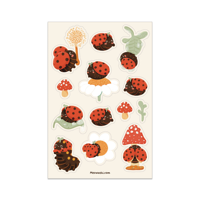 Meowashi Studio - Ladybug Sticker Sheet