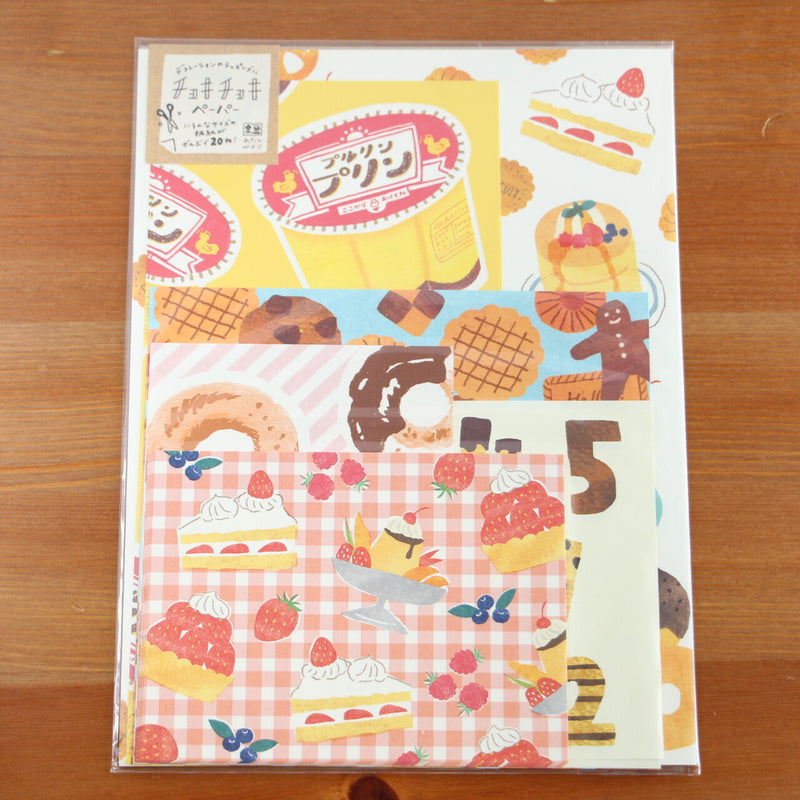 Furukawashiko watashi-biyori choki choki paper pack - Sweets QD05
