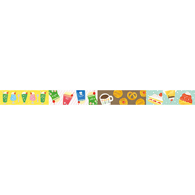 Furukawashiko Wa-Life watashi-biyori washi tape - Retro cafe QMT53