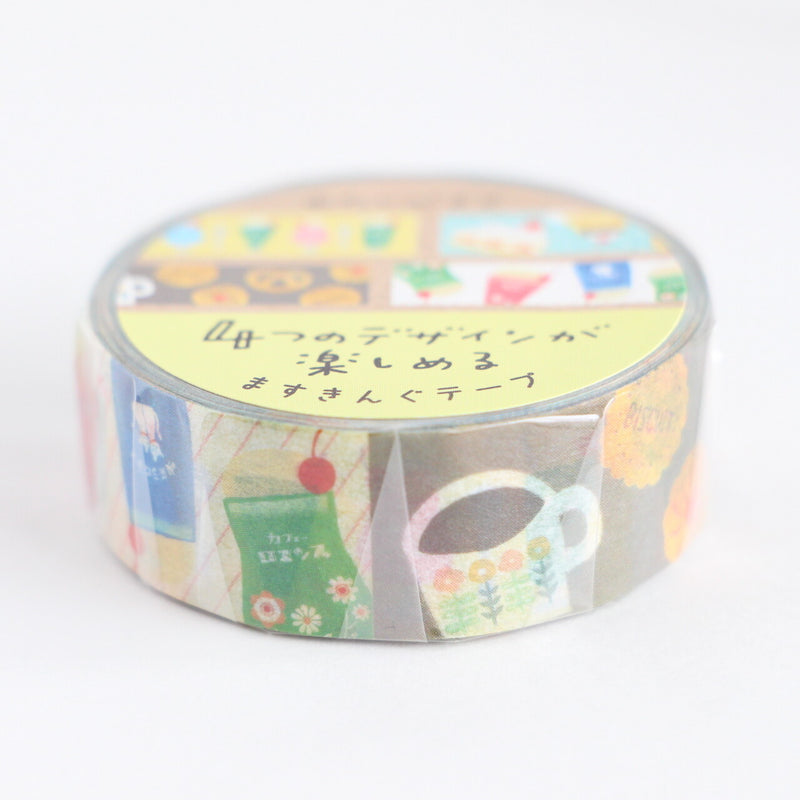Furukawashiko Wa-Life watashi-biyori washi tape - Retro cafe QMT53