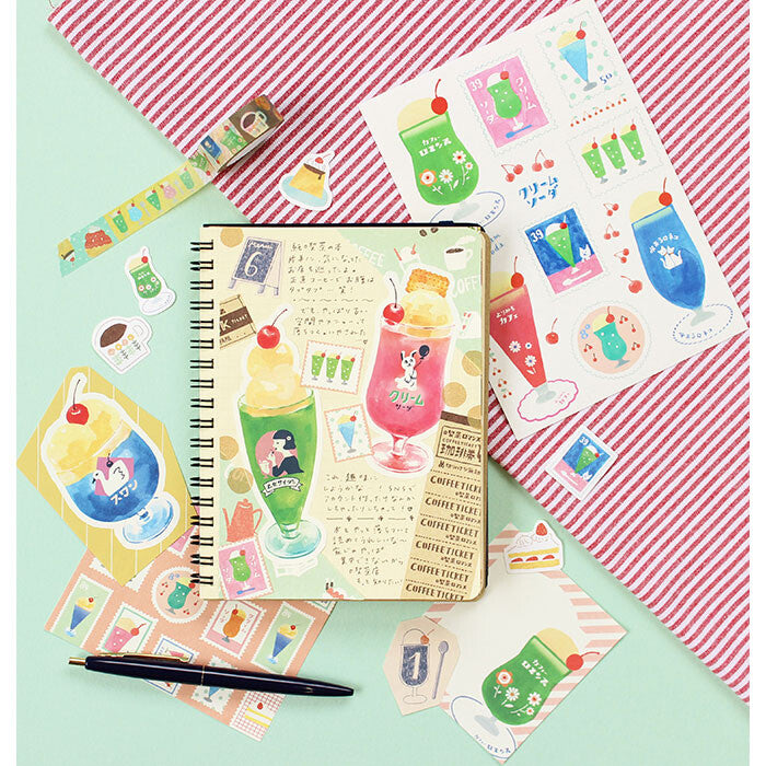 Furukawashiko Wa-Life watashi-biyori washi tape - Retro cafe