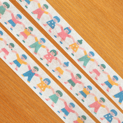 Furukawashiko Wa-Life watashi-biyori washi tape - Hand in hand QMT63